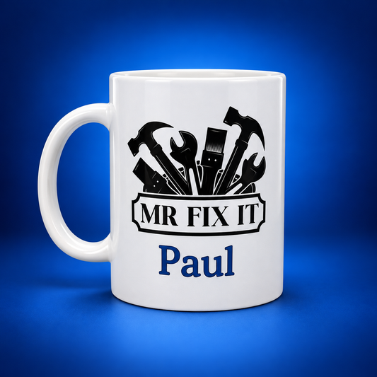 Personalized White Coffee Mug – 12 oz